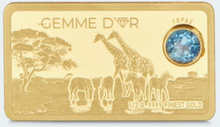 Sammlermünzen Reppa Goldbarren Gemme d'or Topas