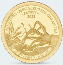 Sammlermünzen Reppa Goldmünze Extinct Megatuethis Gigantea