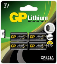 Gp Batteri Lithium Cr123a-c1 3v 4-pak