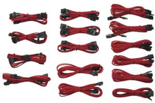 Corsair 1200/860/760 Professional sleeved cables KIT, Type 3, Generation 2, RED