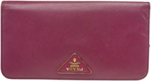 Pre-eide Saffiano Lux Leather Bifold Wallet-arrangør