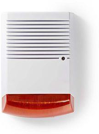 Nedis Dummy Säkerhets siren | IP44 | Batteridriven | Utomhus | Orange / Vit