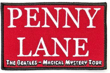 The Beatles: Standard Patch/Penny Lane Red (Song Title/Loose)