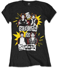 5 Seconds of Summer: Ladies T-Shirt/Punk Pop Photo (Small)