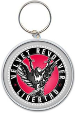 Velvet Revolver: Keychain/Circle Logo (Enamel In-fill)