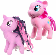 Set van 2x Pluche My Little Pony speelgoed knuffels Pinkie pie en Sparkle 13 cm