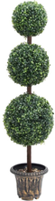 vidaXL Konstväxt buxbom bollformad med kruka 118 cm grön