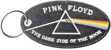 Pink Floyd: Keychain/Dark Side of the Moon Oval Black Border (Double Sided Patch)
