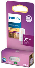 Philips: LED G4 20W (2,1W) 12V 210lm Dimbar Varmvit
