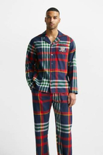 Gant Pyjamas Tartan Flannel PJ Set Shirt GB Blå