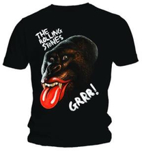 The Rolling Stones: Unisex T-Shirt/Grrr Black Gorilla (Small)