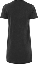 Sega Start Screen Women's T-Shirt Dress - Black Acid Wash - XXL - Black Acid Wash