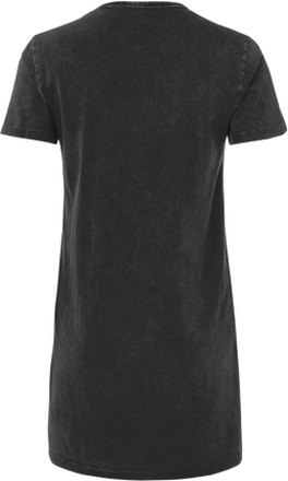 Green Day Paradise Women's T-Shirt Dress - Black Acid Wash - M