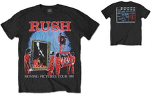 Rush: Unisex T-Shirt/1981 Tour (Back Print) (Large)