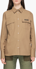 MSGM - Officer Shirt - Khaki - L