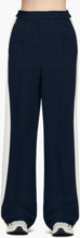 MSGM - Flare Pants With Side Stripes - Blå - M