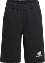 Essentials Stacked Logo French Terry Short Sport Shorts Black New Balance