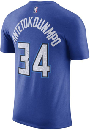 Milwaukee Bucks City Edition Men's Nike NBA T-Shirt - Blue