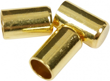 Creotime eindkappen 2,5 mm verguld goud 50 stuks