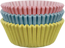 Muffinsformar Pastell- blå, rosa, gul, 60 st - PME