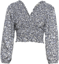 Anf Womens Wovens Party Tops Long-sleeved Multi/mønstret Abercrombie & Fitch*Betinget Tilbud