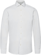 Plain Fine Twill Shirt, Wf Ls Skjorte Business Hvit Lindbergh*Betinget Tilbud