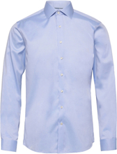 Plain Fine Twill Shirt, Wf Ls Skjorte Business Blå Lindbergh*Betinget Tilbud