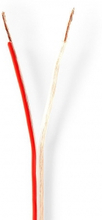 Højtaler Kabel | 2x 0.75 mm² | Kobber | 15.0 m | Runde | PVC | Gennemsigtig | Rulle