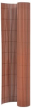 vidaXL Dobbelsidet hagegjerde 90x400 cm brun