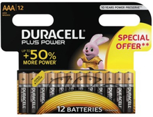 Duracell Batteri Plus Power Aaa 12 Stk.