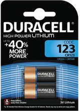 Duracell Batteri Ultra Photo Cr123a 2 Stk.