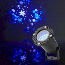 Nedis Dekorativt Ljus | LED-projektor för snöflingor | Vita och blå iskristaller | Inomhus eller Utomhus