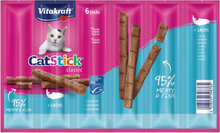20 + 4 gratis! 24 x 6 g Vitakraft Stick Katzensnacks 144 g - Classic: Lachs