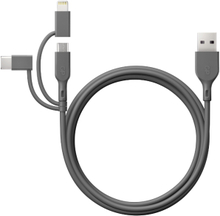 Premium USB-kabel GP 3-i-1 - USB-A till USB-C, Micro-USB och Apple Lightning