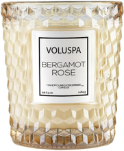 Voluspa Bergamot Rose Textured Glass Candle - 184 g