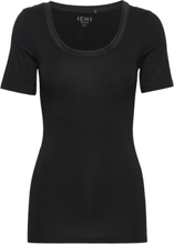 Ihzola Ss Tops T-shirts & Tops Short-sleeved Black ICHI