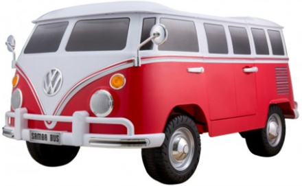 2 personers Volkswagen T1 Sixties Campervan 12V Rød, Lædersæde og 2.4 ghz fjernbe