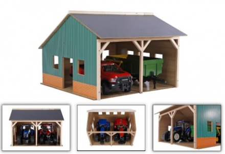 Kids Globe Traktor Garage med plads til 2 stk model 2023