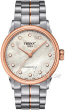 Tissot T086.207.22.116.00 Luxury Hvit/Rose-gulltonet stål Ø33 mm