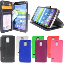 Plånboksfodral Samsung Galaxy S5 / S5 NEO lycheeläder ID/foto ficka
