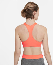 Nike Dri-FIT Swoosh Women's Medium-Support Non-Padded Sports Bra - Orange