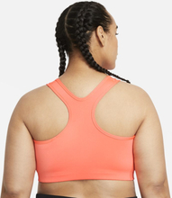 Nike Plus Size - Swoosh Women's Medium-Support Non-Padded Sports Bra - Orange
