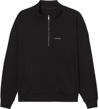 Calvin Klein Modern Cotton Lounge Q Zip Sweatshirt Sort Small Herre