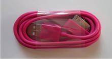 Mörkrosa USB-kabel för iPhone 4 4S 3GS 3G iPod Touch Ipad