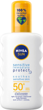 Nivea Protect & Sensitive Soothing Spray SPF50+ 200 ml