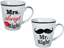 Mr Right & Mrs Always Right Muggar