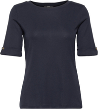 T-Shirts T-shirts & Tops Short-sleeved Marineblå Esprit Collection*Betinget Tilbud