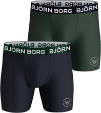 Björn Borg Performance Boxer Black/Green 2-pack