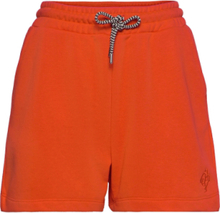 Paisley Sweat Shorts Bottoms Shorts Casual Shorts Orange Just Female