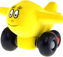 Barbapapa Rubber Airplane, Yellow Big Toys Toy Cars & Vehicles Toy Vehicles Planes Gul Barbo Toys*Betinget Tilbud